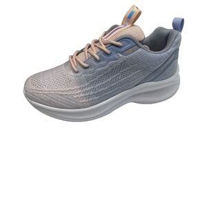 Womens unbranded lightweight mesh slip on sneaker light pink blue size 39 US 8